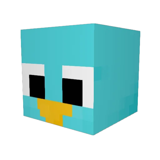 jus223 Minecraft avatar head, 3D render
