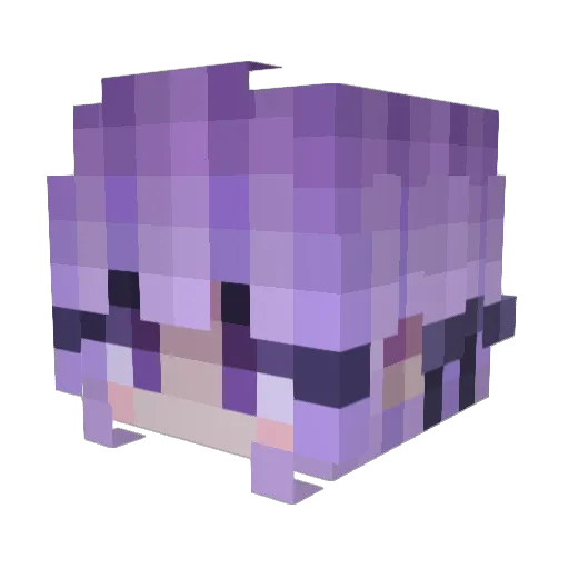 jusIrene Minecraft avatar head, 3D render