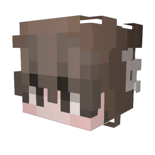 jus_rom Minecraft avatar head, 3D render