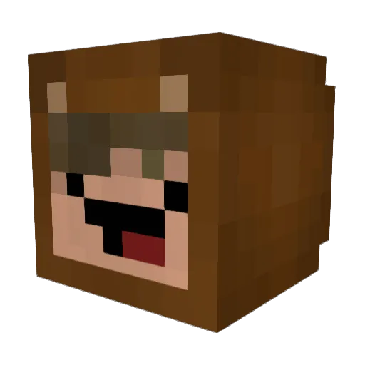 juschibaer Minecraft avatar head, 3D render