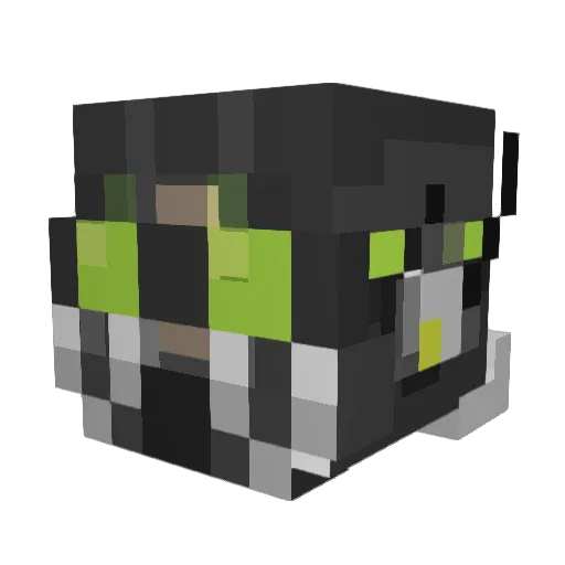 jusdoran Minecraft avatar head, 3D render