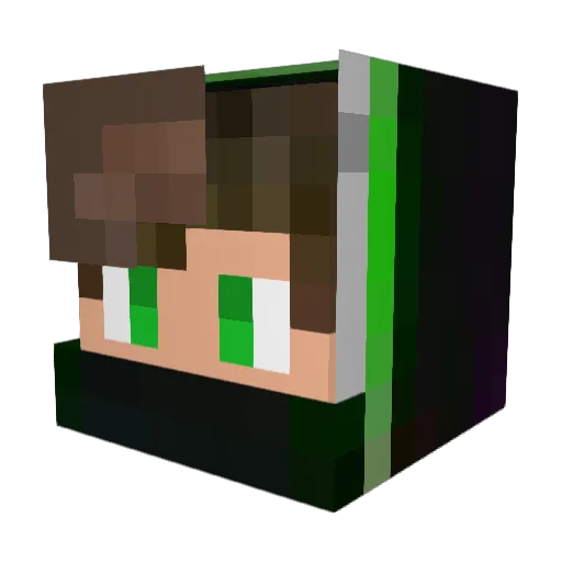 jusgamer8 Minecraft avatar head, 3D render