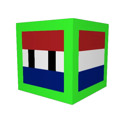 jusilll Minecraft avatar head, 3D render