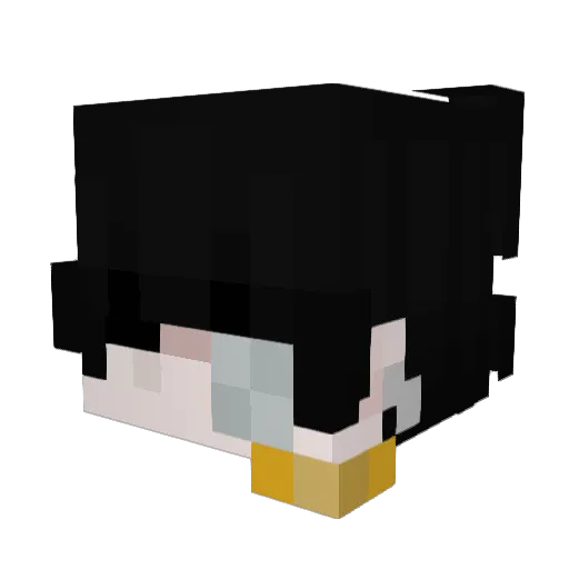 just2good4uu_ Minecraft avatar head, 3D render