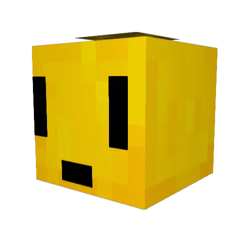 justBenana Minecraft avatar head, 3D render