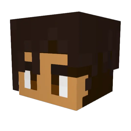 justBero41 Minecraft avatar head, 3D render