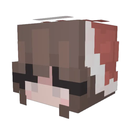 justEclipse123 Minecraft avatar head, 3D render