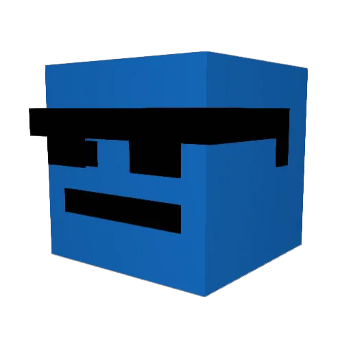 justGero Minecraft avatar head, 3D render