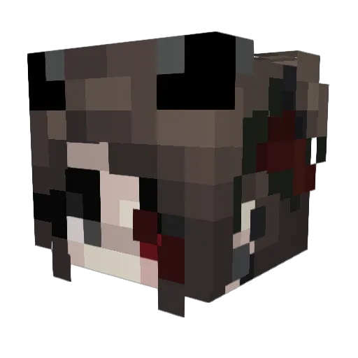 justJadey Minecraft avatar head, 3D render