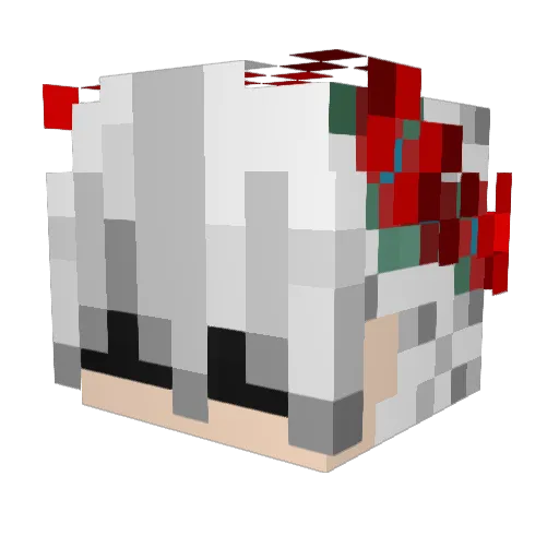 justKatrin Minecraft avatar head, 3D render