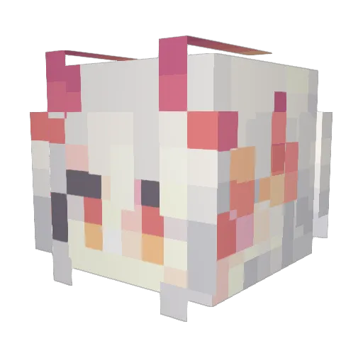 justLACgod Minecraft avatar head, 3D render
