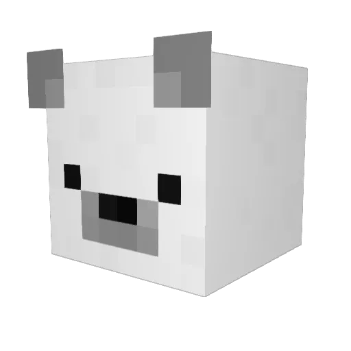 justS1lence Minecraft avatar head, 3D render