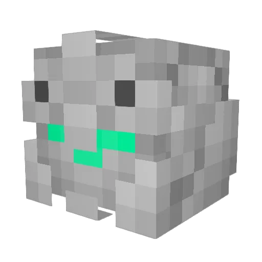 just_Hibiki Minecraft avatar head, 3D render