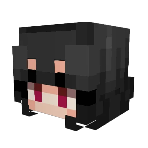 just_XDing Minecraft avatar head, 3D render