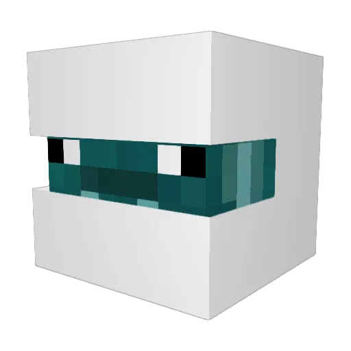 just_a_lex Minecraft avatar head, 3D render