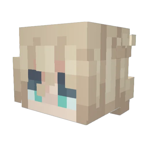 just_a_smol_bean Minecraft avatar head, 3D render