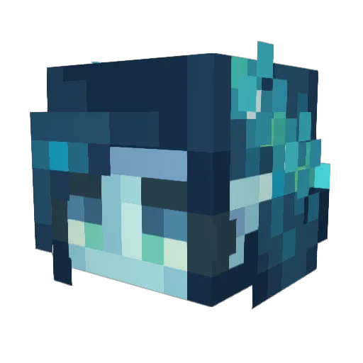 just_a_spark Minecraft avatar head, 3D render