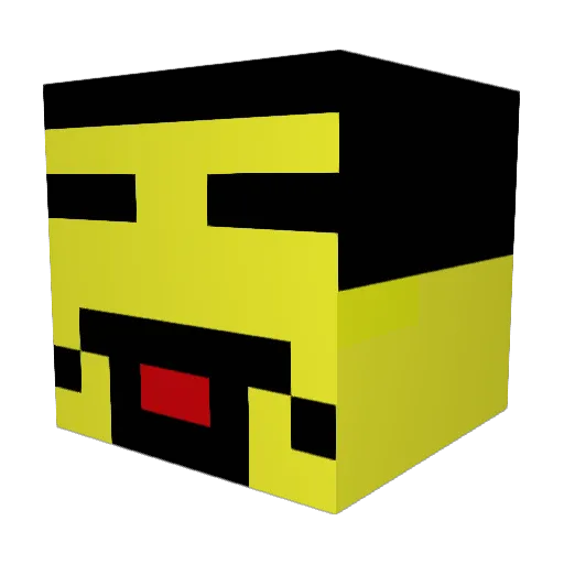 just_alle Minecraft avatar head, 3D render