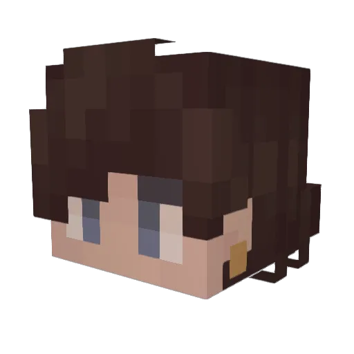 just_chriss Minecraft avatar head, 3D render