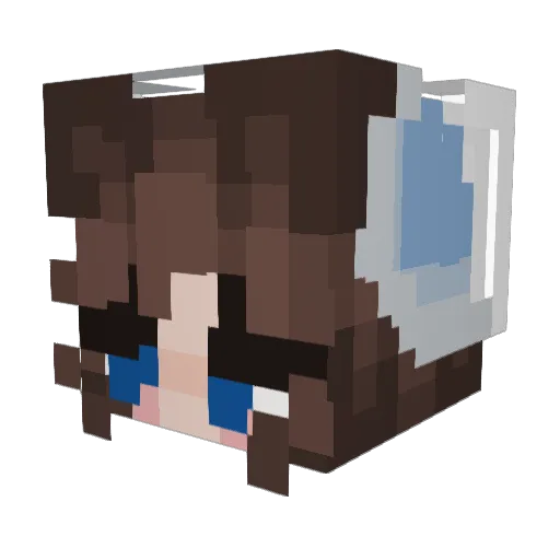 just_jaycee Minecraft avatar head, 3D render