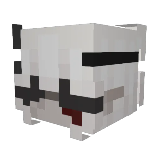just_like_ray Minecraft avatar head, 3D render