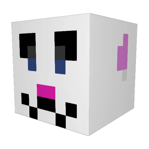 just_money Minecraft avatar head, 3D render