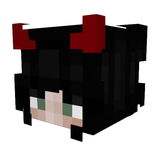 just_paulix Minecraft avatar head, 3D render