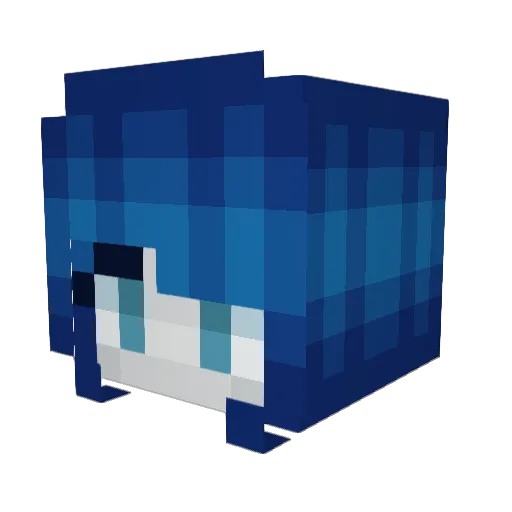 just_rat_ Minecraft avatar head, 3D render