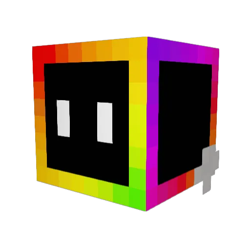 just_rizu Minecraft avatar head, 3D render