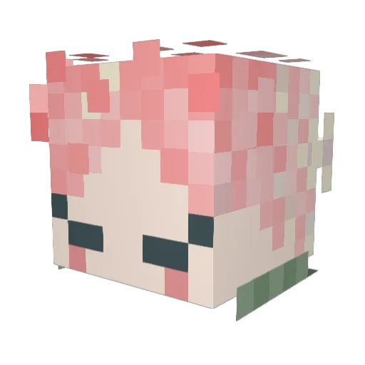 justabonsaitree Minecraft avatar head, 3D render