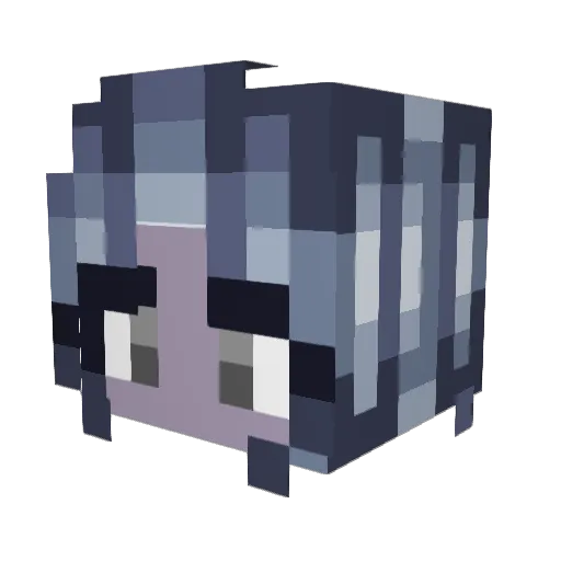 justafairy Minecraft avatar head, 3D render