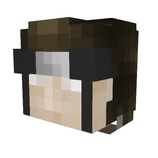 justagamer53 Minecraft avatar head, 3D render