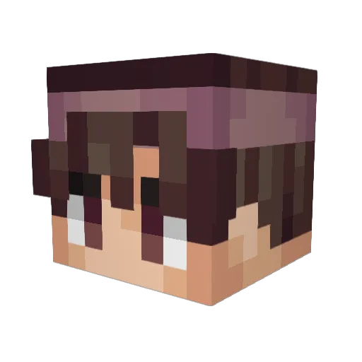 justaguy6703 Minecraft avatar head, 3D render