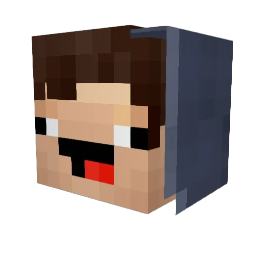 justaldooo Minecraft avatar head, 3D render
