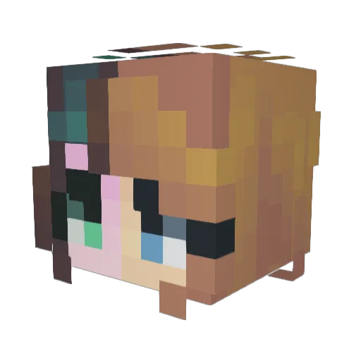 justaramdomdude Minecraft avatar head, 3D render