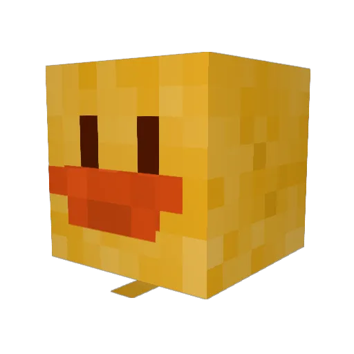 justcallmegod Minecraft avatar head, 3D render