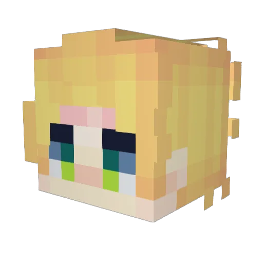 justdaanlol Minecraft avatar head, 3D render