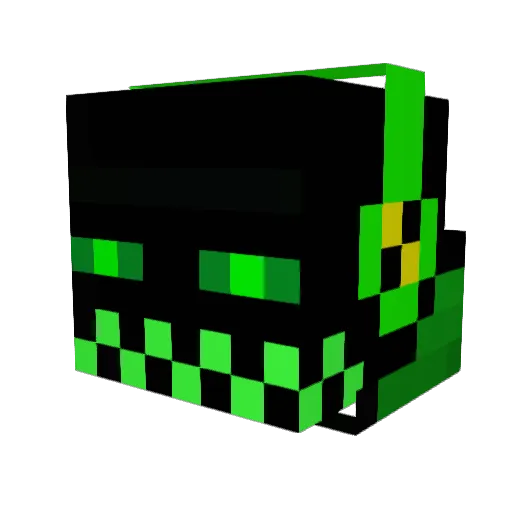 justen15 Minecraft avatar head, 3D render