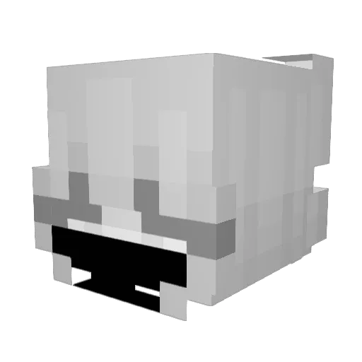 justfelings Minecraft avatar head, 3D render