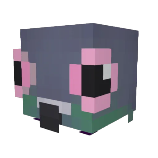 justgamingxl Minecraft avatar head, 3D render