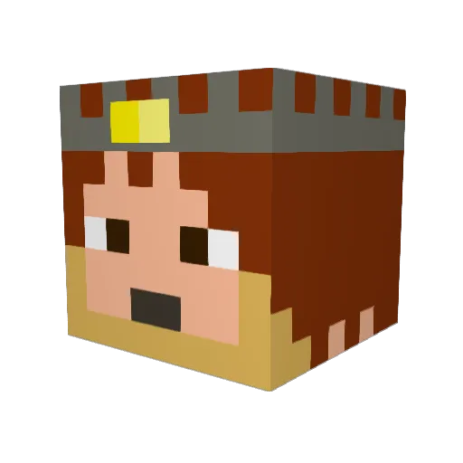 justgeorge2 Minecraft avatar head, 3D render