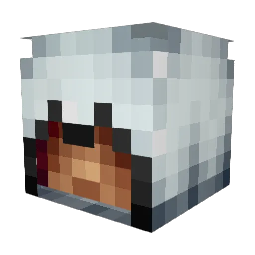 justicetwv Minecraft avatar head, 3D render