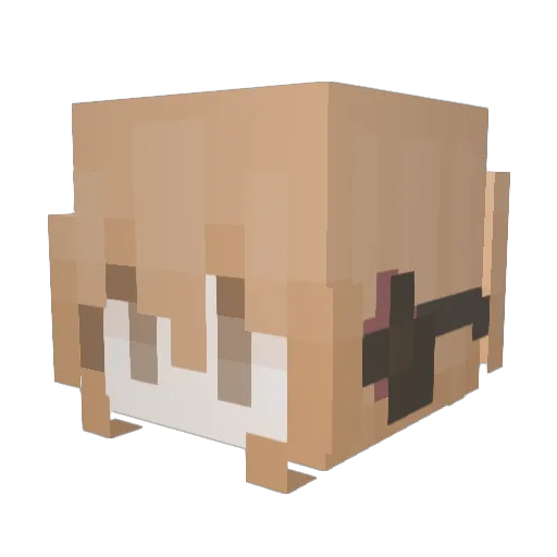 justin098 Minecraft avatar head, 3D render
