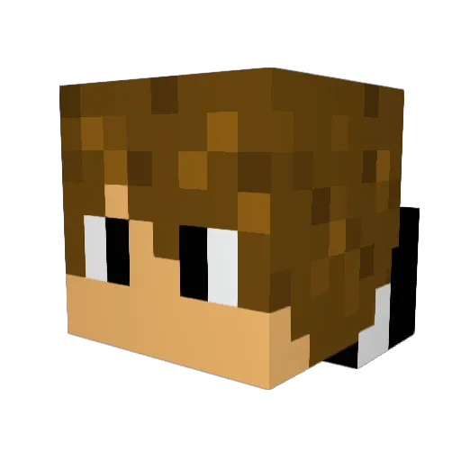 justin1307 Minecraft avatar head, 3D render