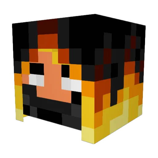 justin20000 Minecraft avatar head, 3D render