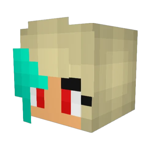 justin7788 Minecraft avatar head, 3D render