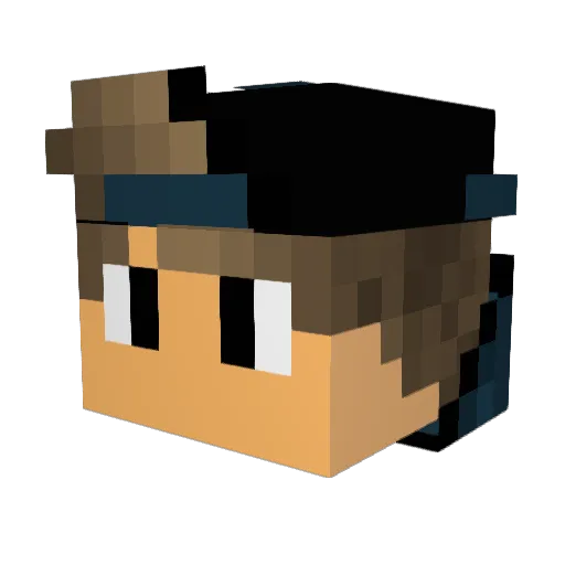 justin9101988 Minecraft avatar head, 3D render