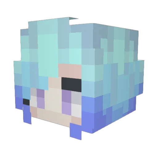 justin948 Minecraft avatar head, 3D render