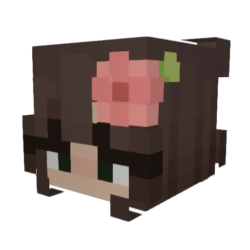 justinarios Minecraft avatar head, 3D render