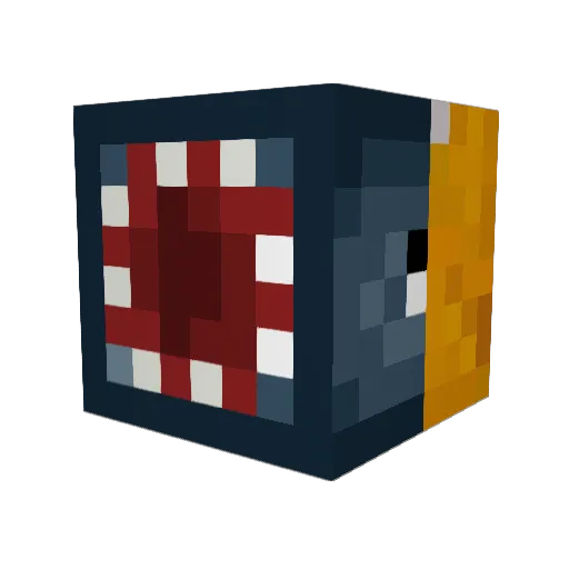 justinfowler Minecraft avatar head, 3D render